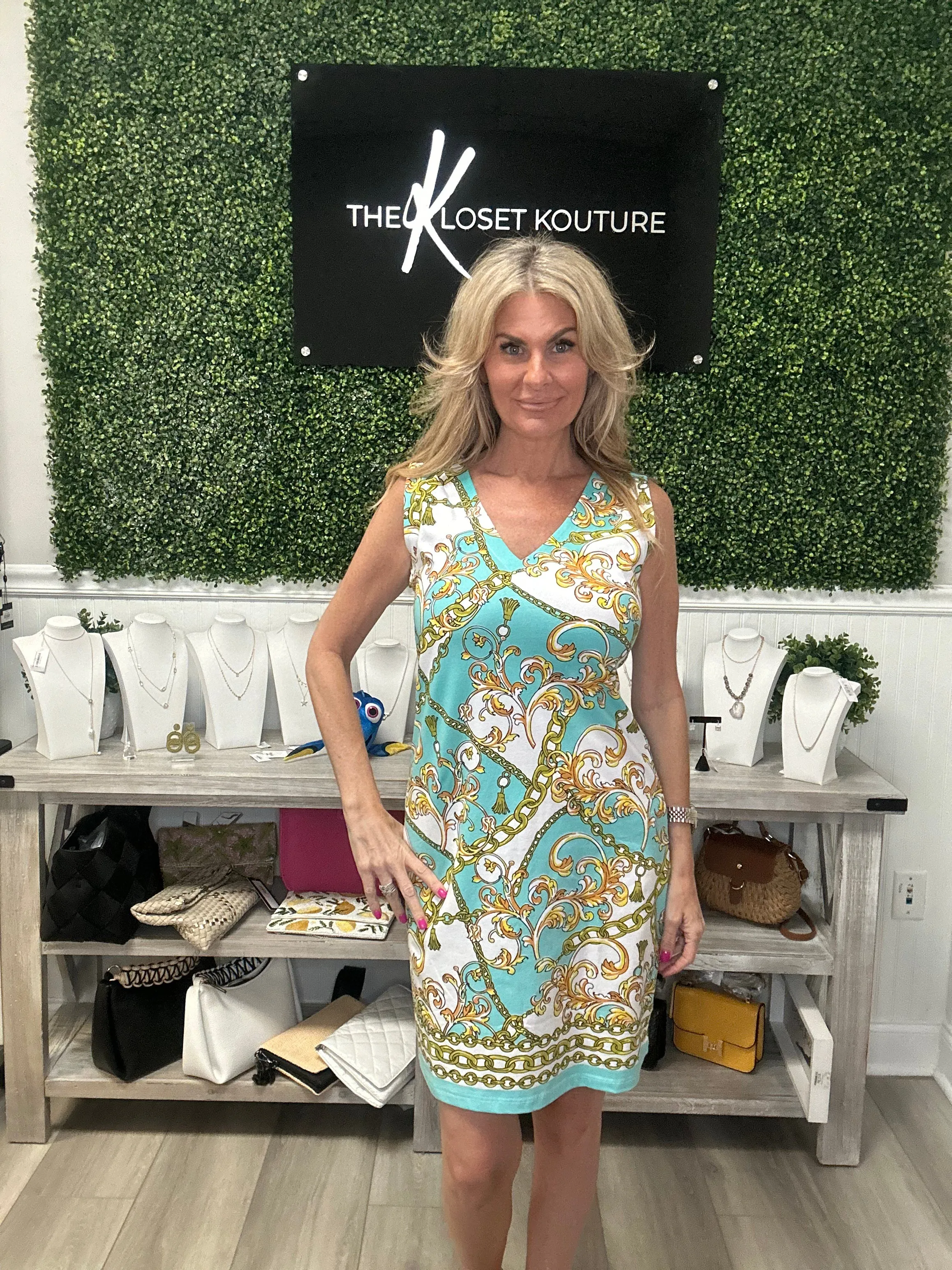 Adela V Neck Dress