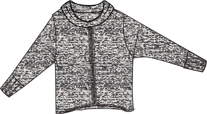 Habitat Space Dyed Speckle Sweater Top - 89203