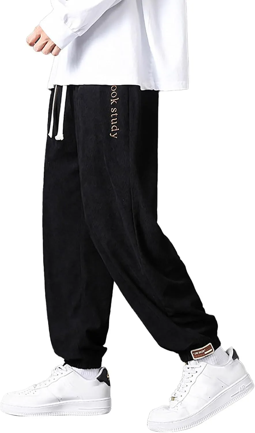 Mens Casual Joggers Pants Cotton Drawstring Chino Cargo Pants Hiking Outdoor Track Jogging Sweatpants Pants