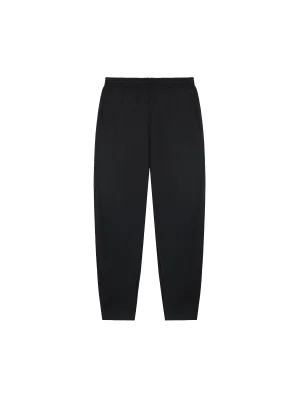 Mens Recycled Wool Jersey Barrel-Leg Track Pantsblack