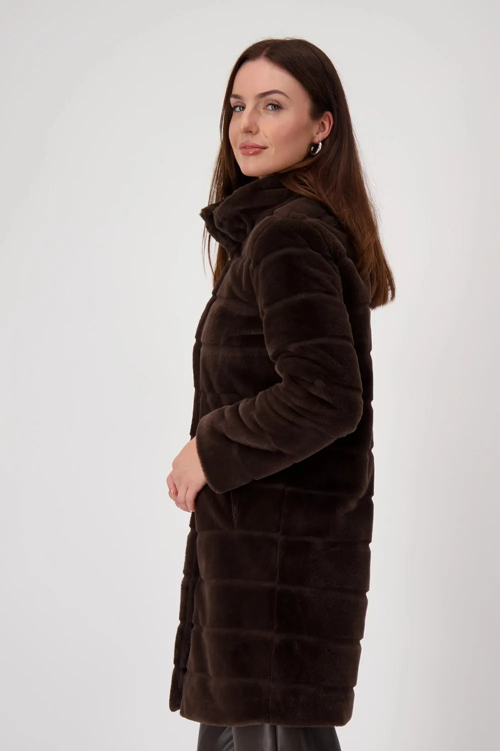 Monari Faux Fur Coat 808595