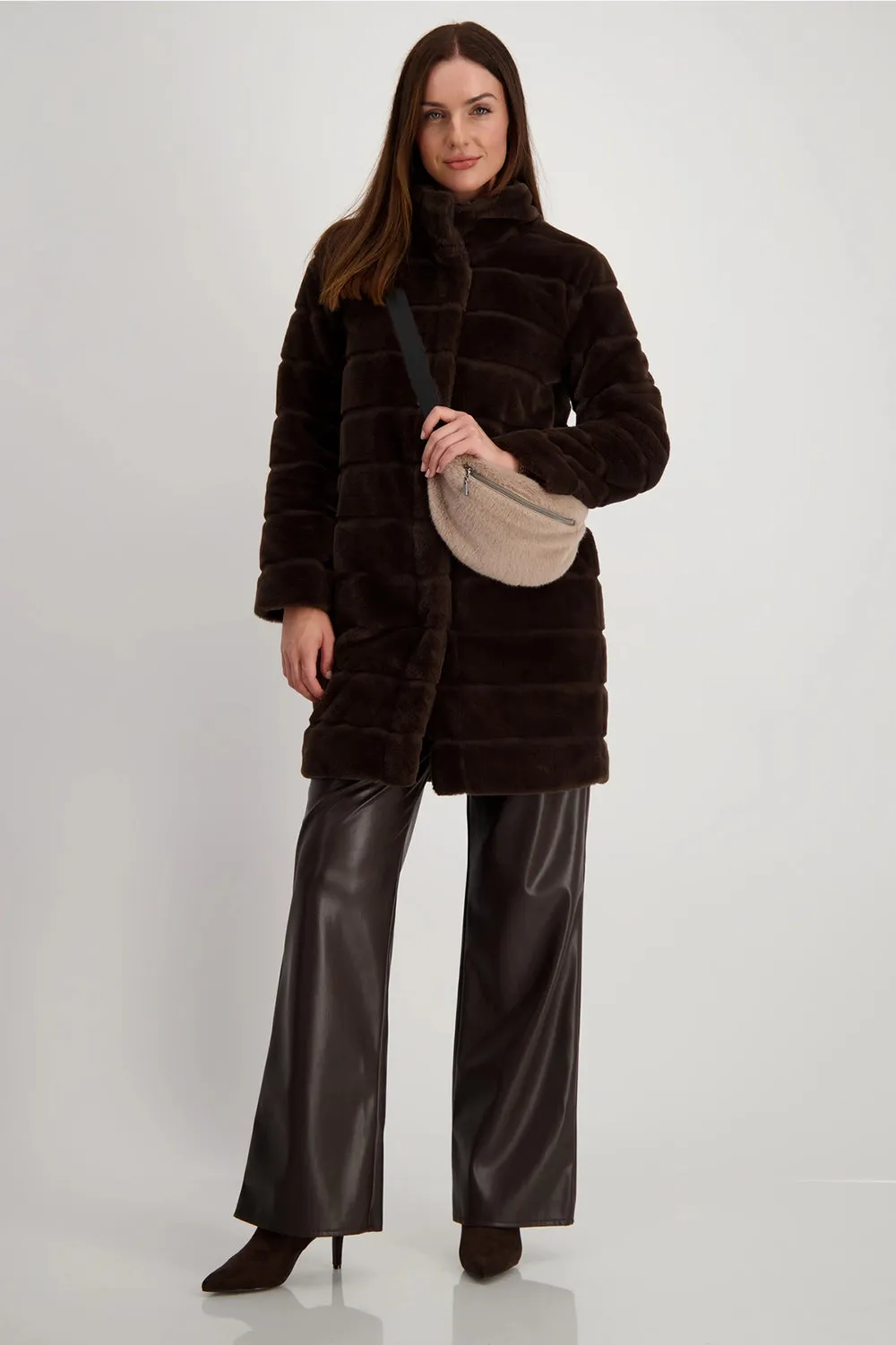 Monari Faux Fur Coat 808595