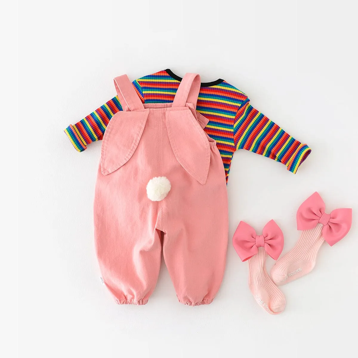 Pink Baby Bunny Romper