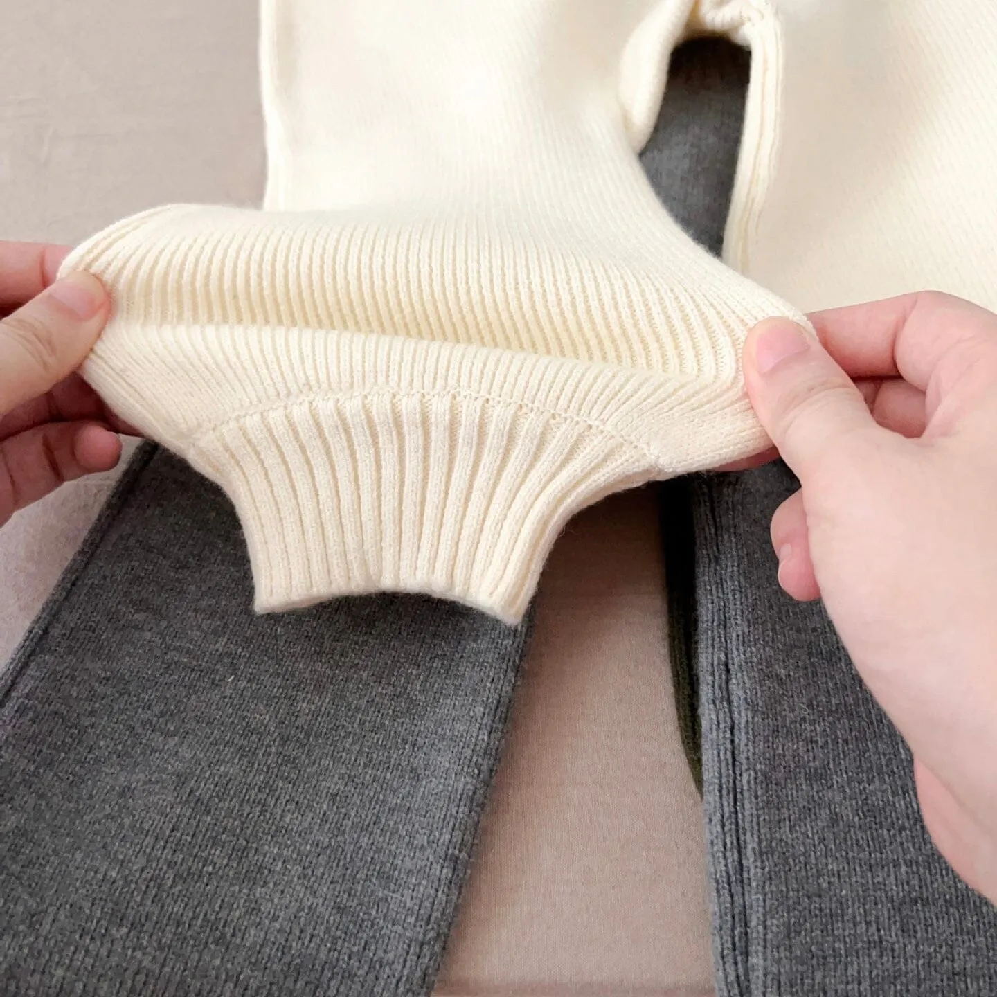Solid Color Baby Knit Overalls