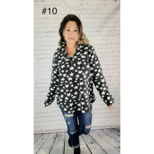 Star Patterned Fleece Top