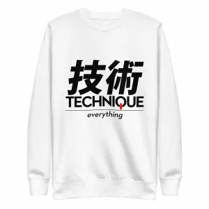 Technique Over Everything Premium Fleece Pullover Sweater