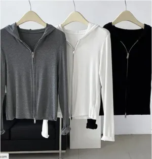 Urban Ribbed Zip Hoodie by CK Designs