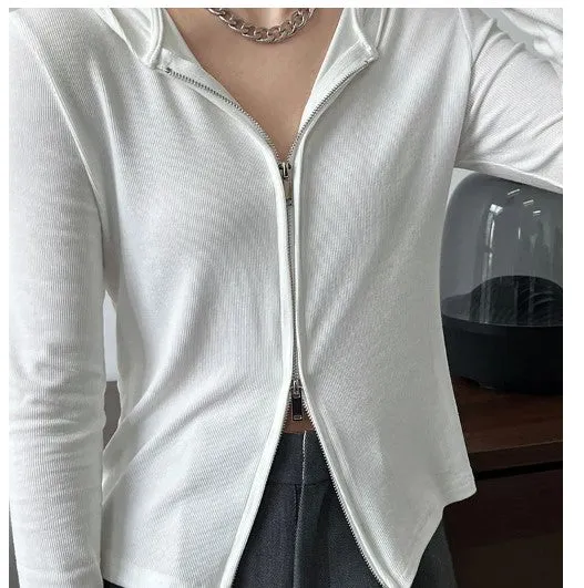 Urban Ribbed Zip Hoodie by CK Designs