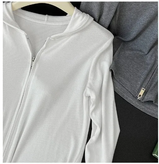 Urban Ribbed Zip Hoodie by CK Designs
