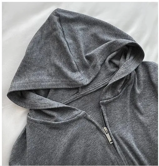 Urban Ribbed Zip Hoodie by CK Designs