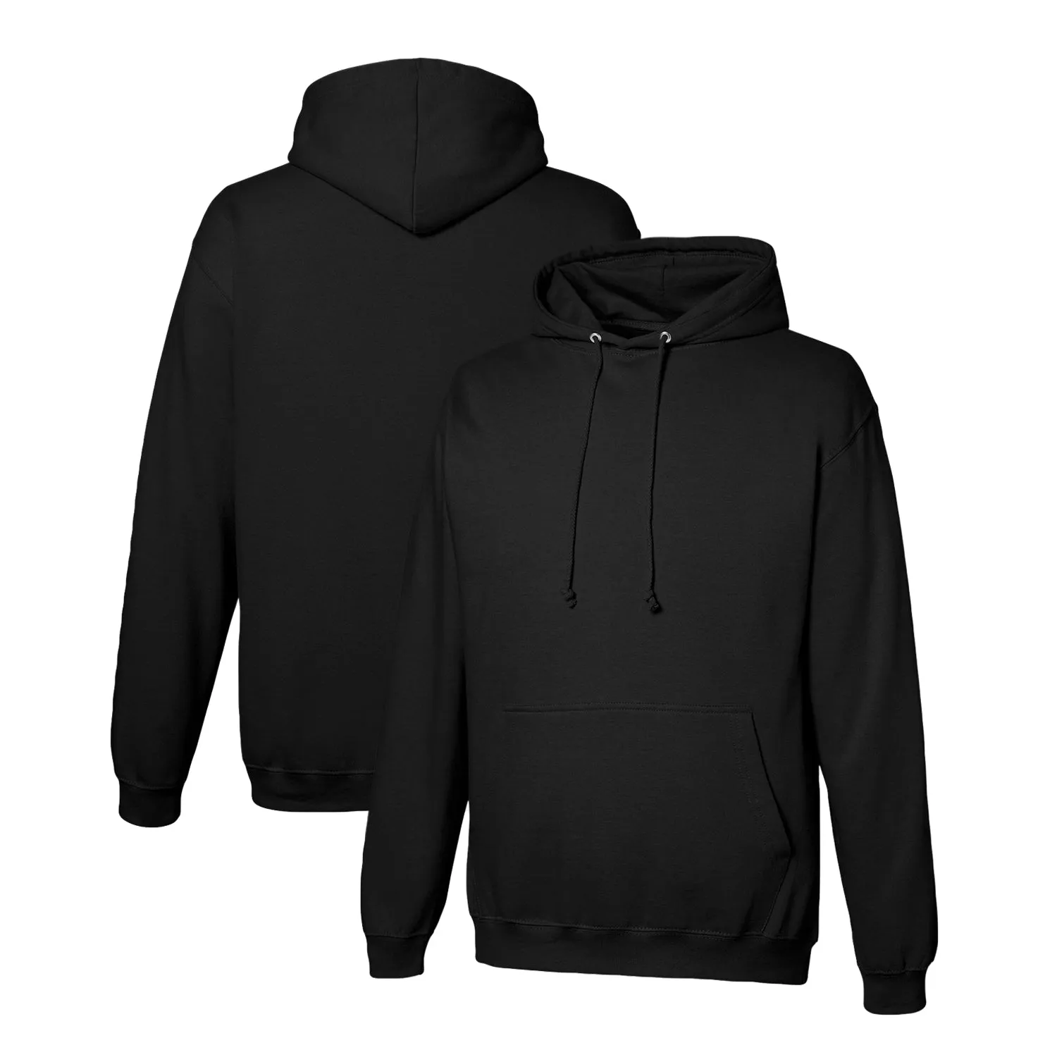 Venley Weighted Men's MADE IN USA Black Hoodie