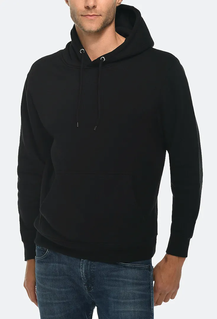 Venley Weighted Men's MADE IN USA Black Hoodie