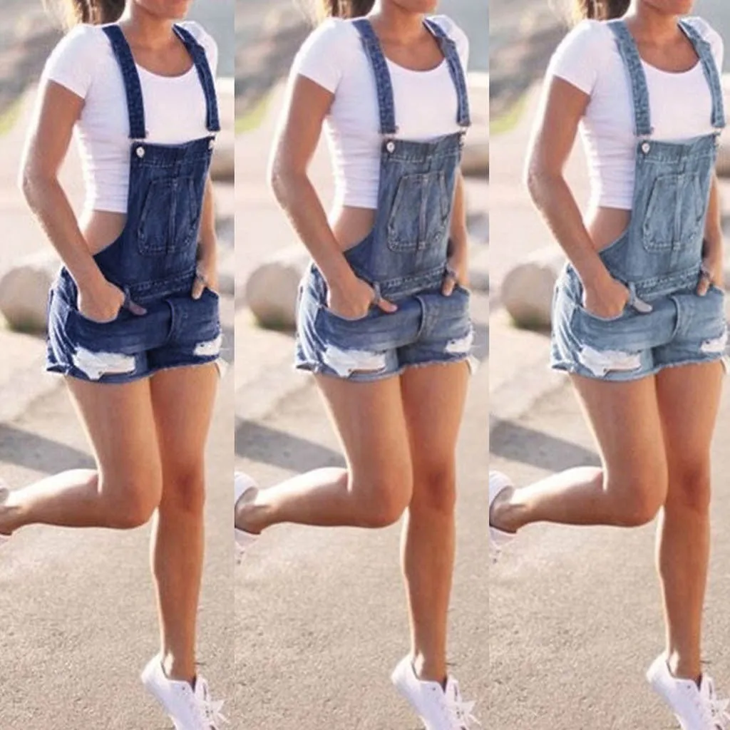 Women's Light Blue Overalls