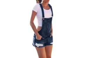 Women's Light Blue Overalls